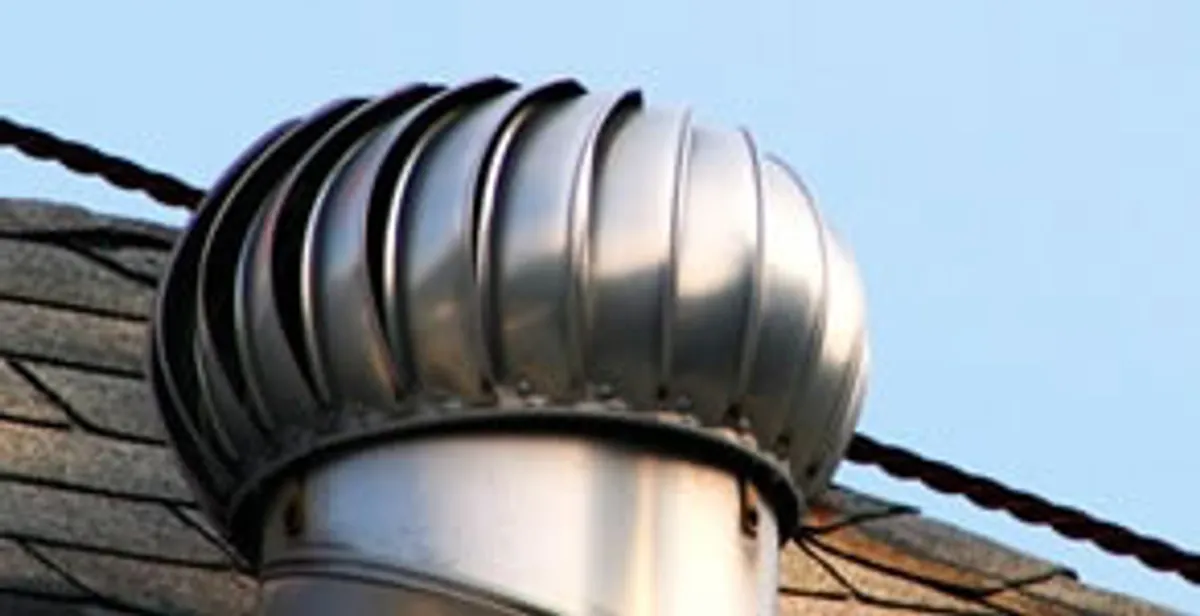 attic fan installation services with professionally installed roof ventilation unit in Evansville, IN