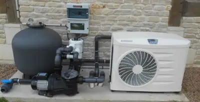 electric heater installation services with connected outdoor heating system equipment in Evansville, IN