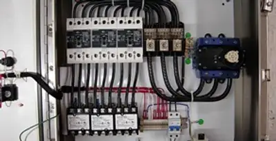 Electrical panel installation with organized circuit breakers and wiring in Evansville, IN