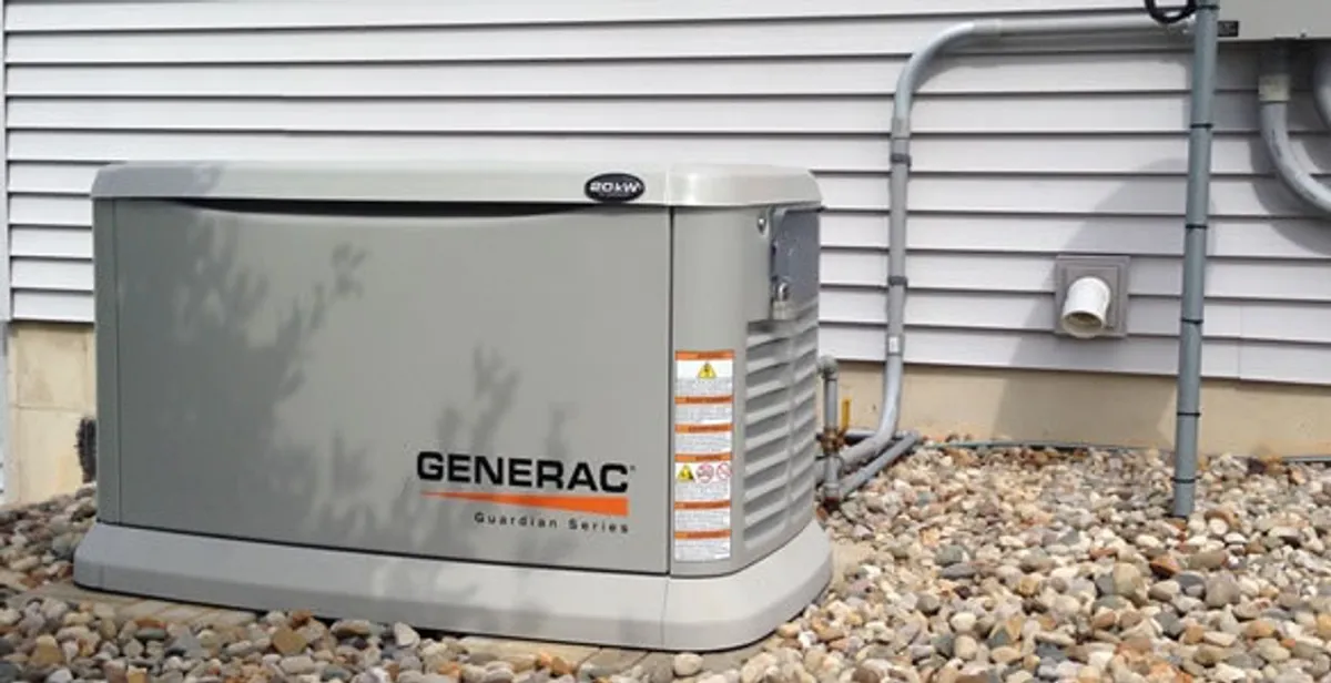 generator installation service featuring outdoor standby generator setup by licensed electricians in Evansville, IN