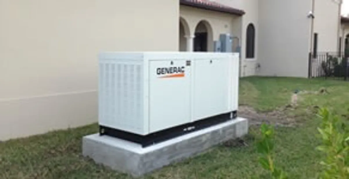 generator installation service showing standby generator professionally installed for residential power backup in Evansville, IN