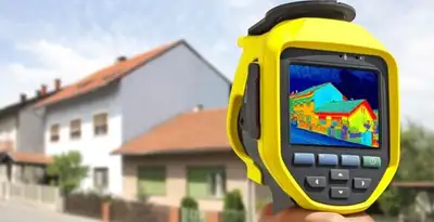home energy audit service performing exterior thermal inspection to identify energy loss in Evansville, IN
