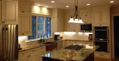 Recessed lighting installation enhancing interior lighting by professional electricians in Evansville, IN