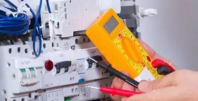 Residential electrician testing home electrical panel for safety and performance in Evansville, IN