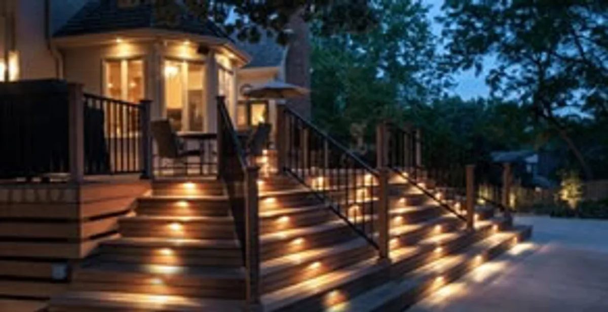 Residential electrician installing outdoor lighting for home safety in Evansville, IN