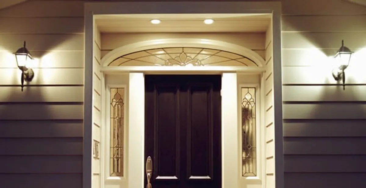 security light installation services with professionally installed entryway lighting in Evansville, IN