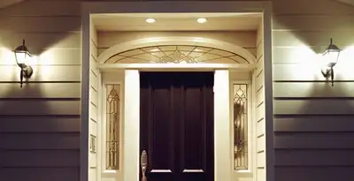 security light installation services with professionally installed entryway lighting in Evansville, IN