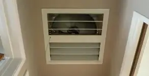 whole house fan installation services with ceiling-mounted ventilation system in Evansville, IN